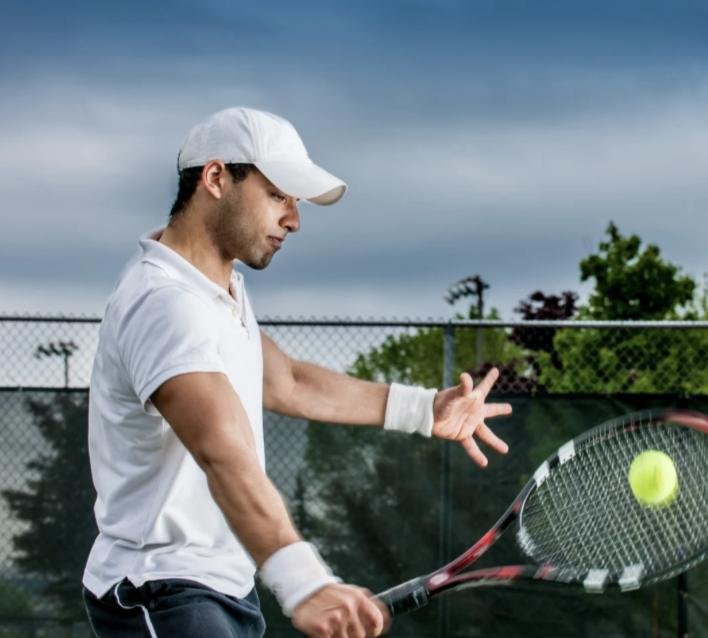 Joueur de tennis beau mec - PUB