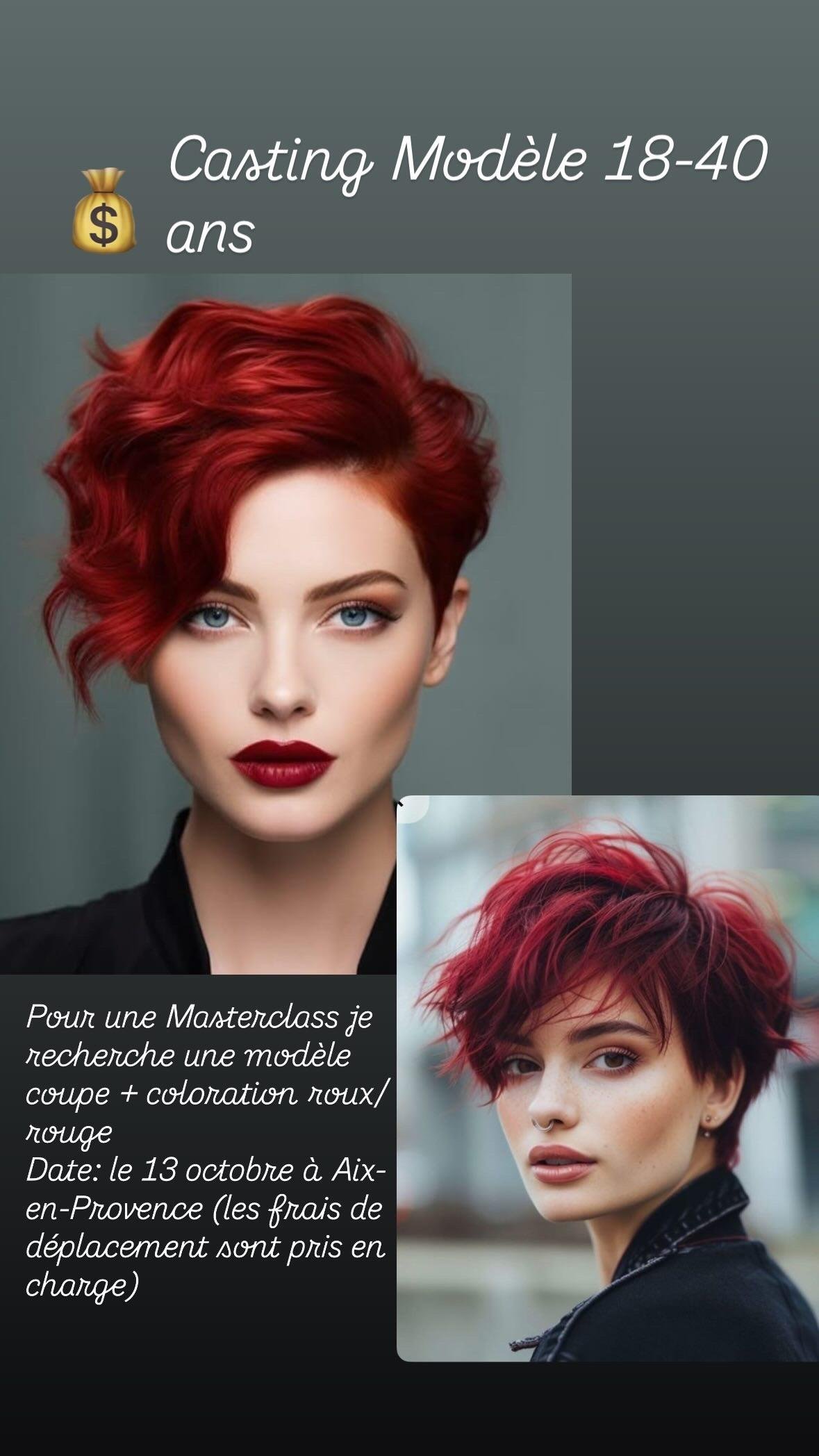 Modèle coupe et coloration 