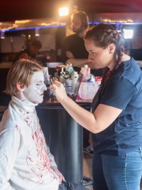 Make up d'une heure pour le rôle de Jeff the killer