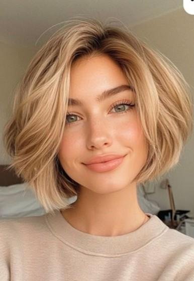 Coupe carré blond - modèle tournage coiffure
