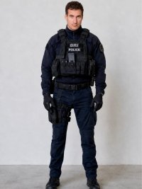 CLément VANMEL policier en pied