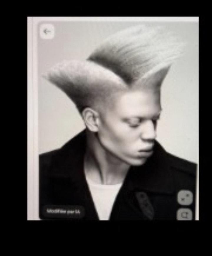 Coupe géométrique Afro 