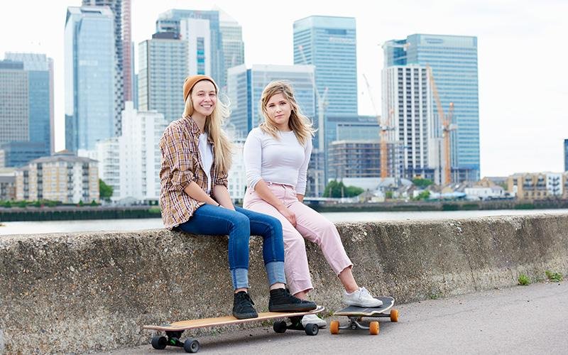 Pratiquante de Longboard