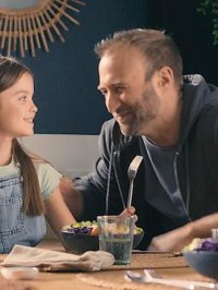 Aymeric Dapsence et sa fille